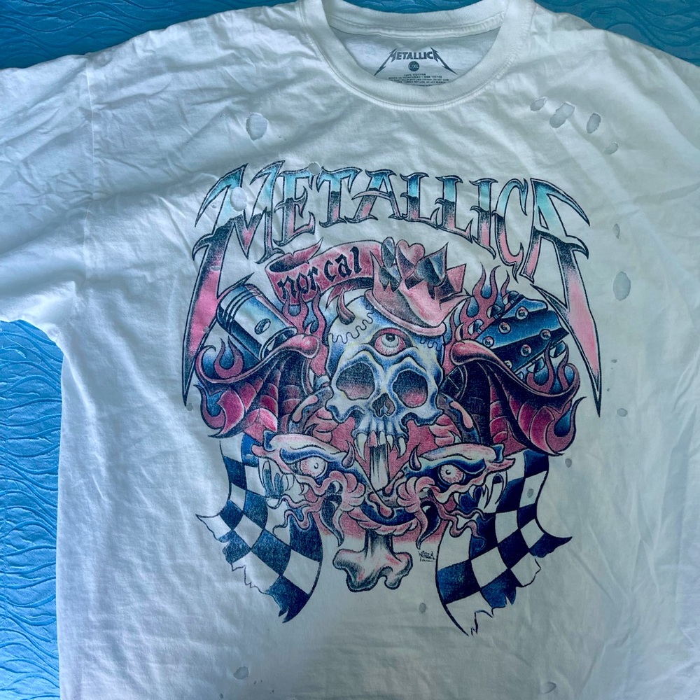 Distressed Metallica TShirt dress